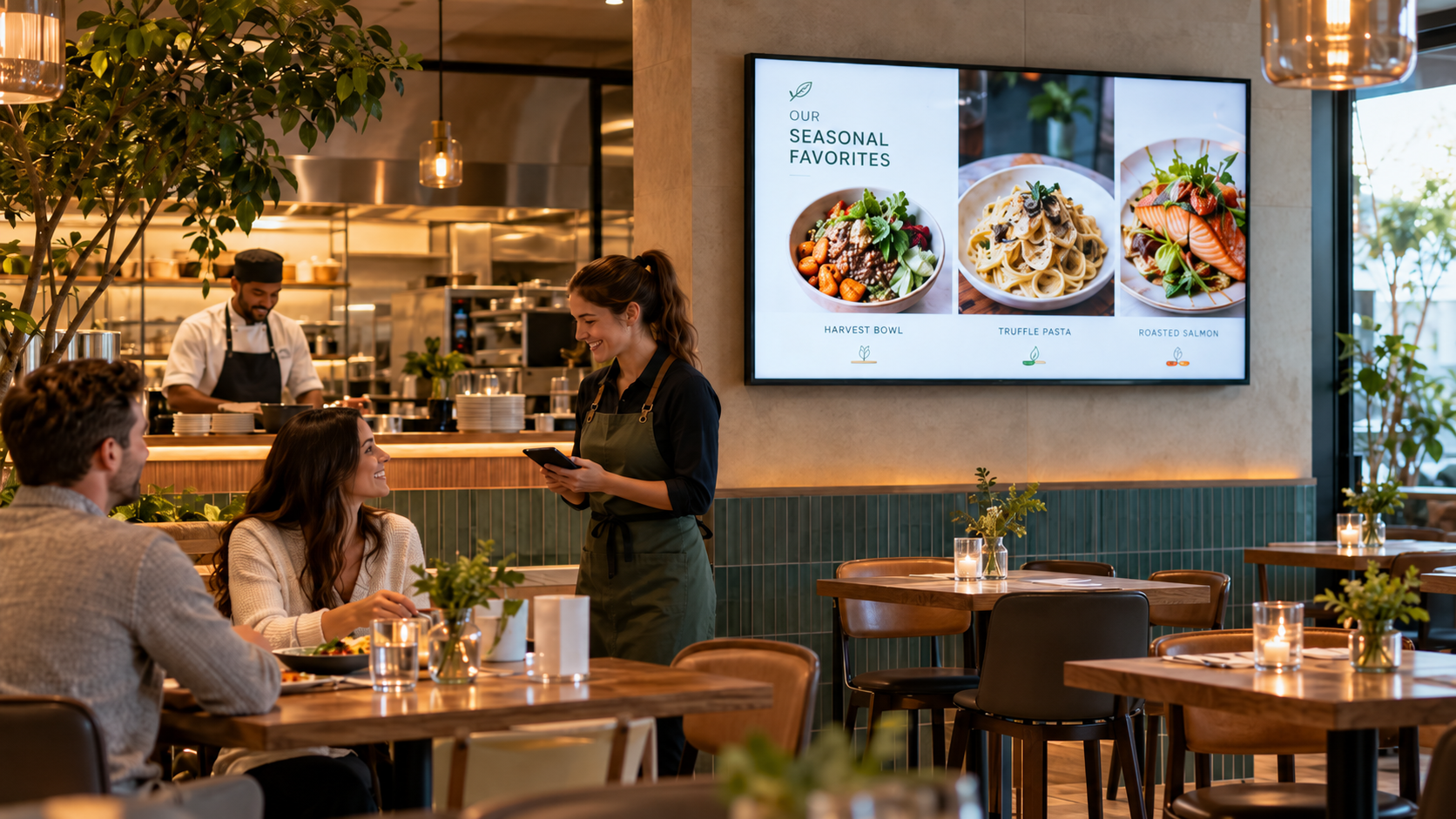 I vantaggi del Digital Signage nella ristorazione